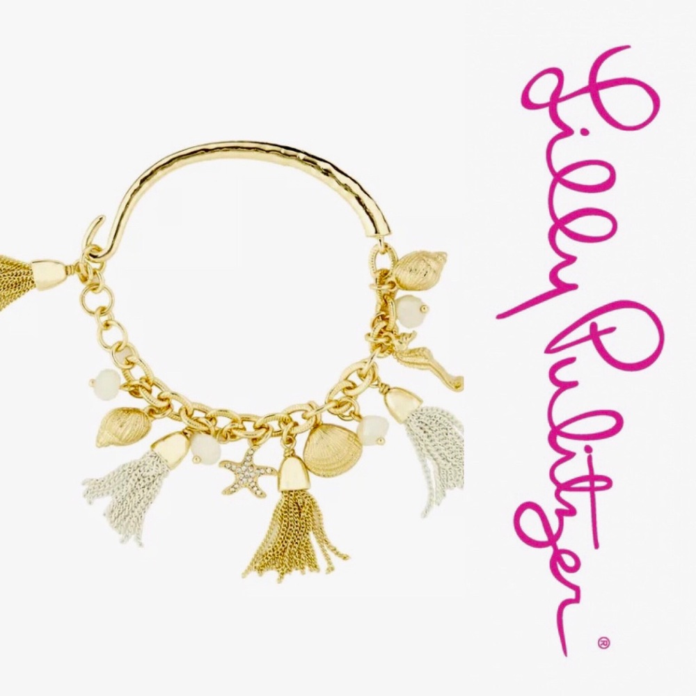 🆕 NWOT Lilly Ocean Charm Bracelet one size